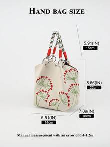 Cute Cartoon Multi-Color Knot Bucket Bag, Handheld Tote Bag, Elegant Travel Multi-Function Handbag - Multicolor - View 3