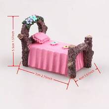1pc Arch Bridge Sliding Window Micro Landscape Decoration, Mini Slide, Flower Bed And Arch Bridge, Resin Craft, For Fish Tank Scenery, Fairy Garden, Garden Decor, DIY Micro Landscape And Dollhouse Decoration - Multicolor - View 13