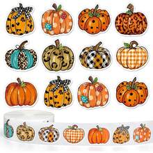 500pcs Cartoon Pumpkin Doodle Stickers, Large 3cm Asymmetrical Hand-Drawn Pumpkin Pattern, Holiday Party Gift DIY Decoration Labels, Suitable For Water Bottles, Cards, Envelopes, Gifts, Phone Cases, Luggage, Etc., PVC Self-Adhesive Stickers - Cartoon Hand-drawn Pumpkin - View 5