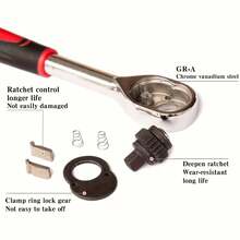 Xiaofei 12pcs Socket Wrench Set, Dafei Combination Tool Set, Ratchet Full Set Hardware Tools For Auto Repair - A - View 2
