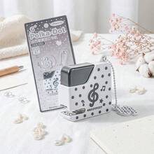 Rosyposy 1pc Kawaii Mini Stapler Set, 1 Roll No.10 Binding Staples Included, Cute Cartoon Pattern Pocket Sized Desktop Document Paper Clamp, Fashion School Learning Office Supplies - Polka Dots - View 16