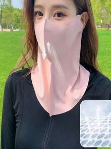 1pcsSummer Cooling Neck Gaiter Face Mask For Women, UPF 50+ UV Protection, Breathable Ice Silk Sun Protection Mask - Ice Silk Sun Protection Face Mask - View 12
