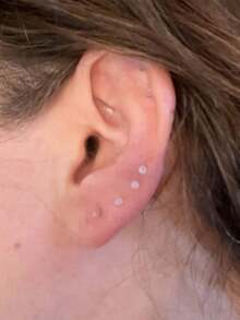 CIZME Penahan Tindik Transparan untuk Kerja, Cincin Hidung Bioflex Plastik, Anting-anting, Tindik Perut, Septum, Alis, Bibir, Tulang Rawan, Tragus, Perhiasan Tindik - Clear - View 4