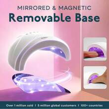 LUYAO SUNone LED Nail Lamp, Gel Nail Polish UV Drying Light, 3-Level Timer, White - White - View 8