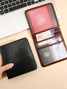 PU Vehicle Registration Cover And Multi-Function Document Organizer Bag, Essential For Travel, Study And Vacation, Also Suitable For Passport Holder - Multicolor - View 8
