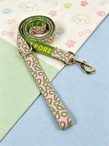 2pcs Blue & Green Avocado Pattern Dog Harness And Leash Set, Small & Medium Dog Chest Harness, Dog Leash, Pet Leash Set, Suitable For Daily Outings, Outdoor Activities, Camping, Walking, Photography, Perfect Dog Gift - Multicolor - View 20