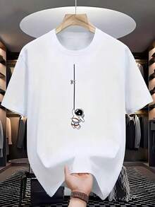 T-shirts pour hommes, ensemble été homme, chemise homme - Blanc 1 - Voir 1