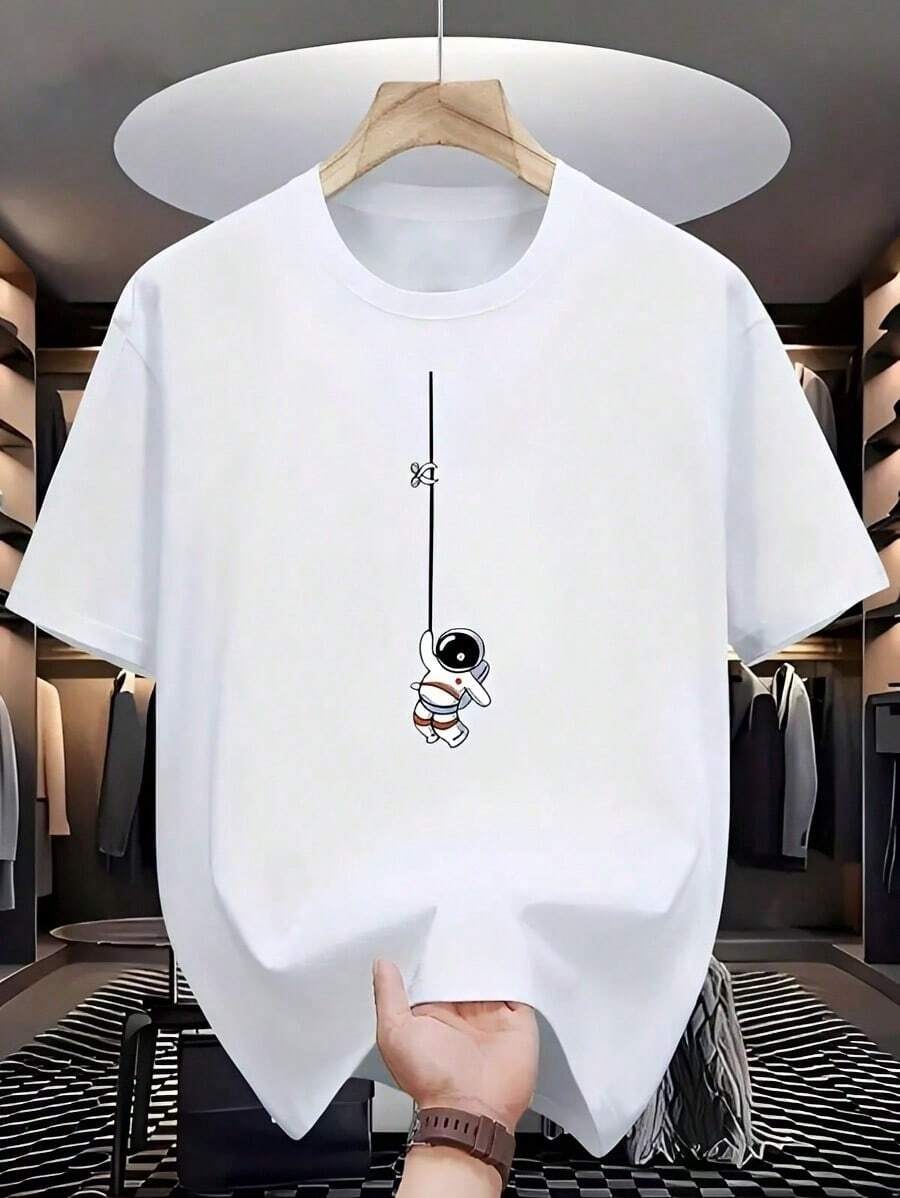 T-shirts pour hommes, ensemble été homme, chemise homme - Blanc 1 - Voir 1