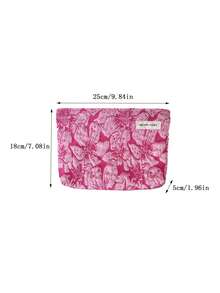MEYOU FAIRY AGG, Bolsa de cosméticos de gran tamaño fresca y minimalista para mujeres, bolsa con forro interior, neceser de viaje portátil, bolso de mano, bolsa versátil para almacenamiento de productos de cuidado de la piel, organizador de productos de higiene femenina, regalo para mamá o novia, estuche de bolígrafos para estudiantes - Multicolor - Ver 9