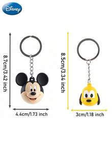 1PC Disney Officially Licensed Mickey Mouse Minnie Daisy Duck Pluto 3D Keychain Cute Cartoon Head Pendant For Car Key Backpack Decor Fashion Accessory Exquisite Collectible Ornament Ideal Birthday Holiday Gift For Disney Fans - Ball 1 - View 12