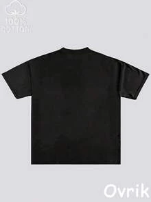 Camiseta Vintage para Hombre BROKEN HEARE - Camiseta de manga corta con logotipo de música vintage blanco y diseño de corazón roto, camisa casual transpirable, estampado icónico adecuado par - Negro - Ver 2