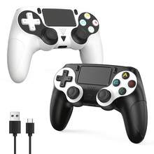 P4 無線遊戲控制器，相容於 PS 4/PS 4 Slim/PS 4 Pro/PC，600mAh 電池長效使用，雙震動功能，附揚聲器、6 軸陀螺儀、耳機插孔、觸控板 - 查看 1