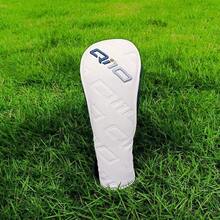 Set Pelindung Kepala Stik Golf Kulit PU Premium Logo Q10 untuk Driver, Fairway Wood & Hybrid, Pelindung Stik Golf Bordir dengan Lapisan Plush Lembut, Set Pelindung Kepala Tahan Air, Putih - Putih - View 11
