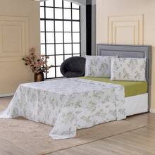 Double Bed Sheet Set, 4 Pieces, 100% Cotton Percale - CL20 - View 1