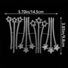 DIY Star-Shaped Metal Cutting And Embossing Template Tool For DIY Scrapbooking, Cardmaking, And Photo Album Craft Decoration - Silver - View 4