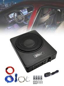 Ultra-Thin 10-Inch Car Subwoofer - 600W High Power, Pure Bass, Easy Installation, Suitable For Cars, Trucks, RVs - Black - A - View 1