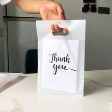Bolsas de embalaje de regalo de agradecimiento, bolsas de regalo de dulces para bodas, bolsas de regalo para fiestas de cumpleaños, bolsas de compras de ropa de mano, bolsas de compras minoristas, bolsas reutilizables, bolsas de embalaje de joyas & cosméticos, adecuadas para bodas, cumpleaños, fiestas, embalaje de ropa, boutiques, minoristas, bolsas de regalo, pequeñas empresas, bolsas de compras, días festivos, bolsas de embalaje de regalos de Navidad - Blanco - Ver 5