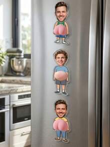 Personalized Photo Fridge Magnet Decor - Custom Upload Your Photo, Hexagonal Acrylic Cut, Suitable For Fridge, Suitable For Party, Graduation Gift, Upload Your Photo - Multicolor - View 7