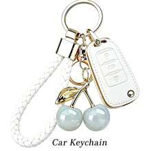 Cute Cherry Keychain, Car Key Organizer Pendant, Luxury Car Accessory Gift - A - View 3