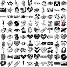 100Pcs Downtown Y2K Girls Style 2 Stickers Waterproof DIY Decals For Guitar Luggage Decor - 100 PCS - View 3