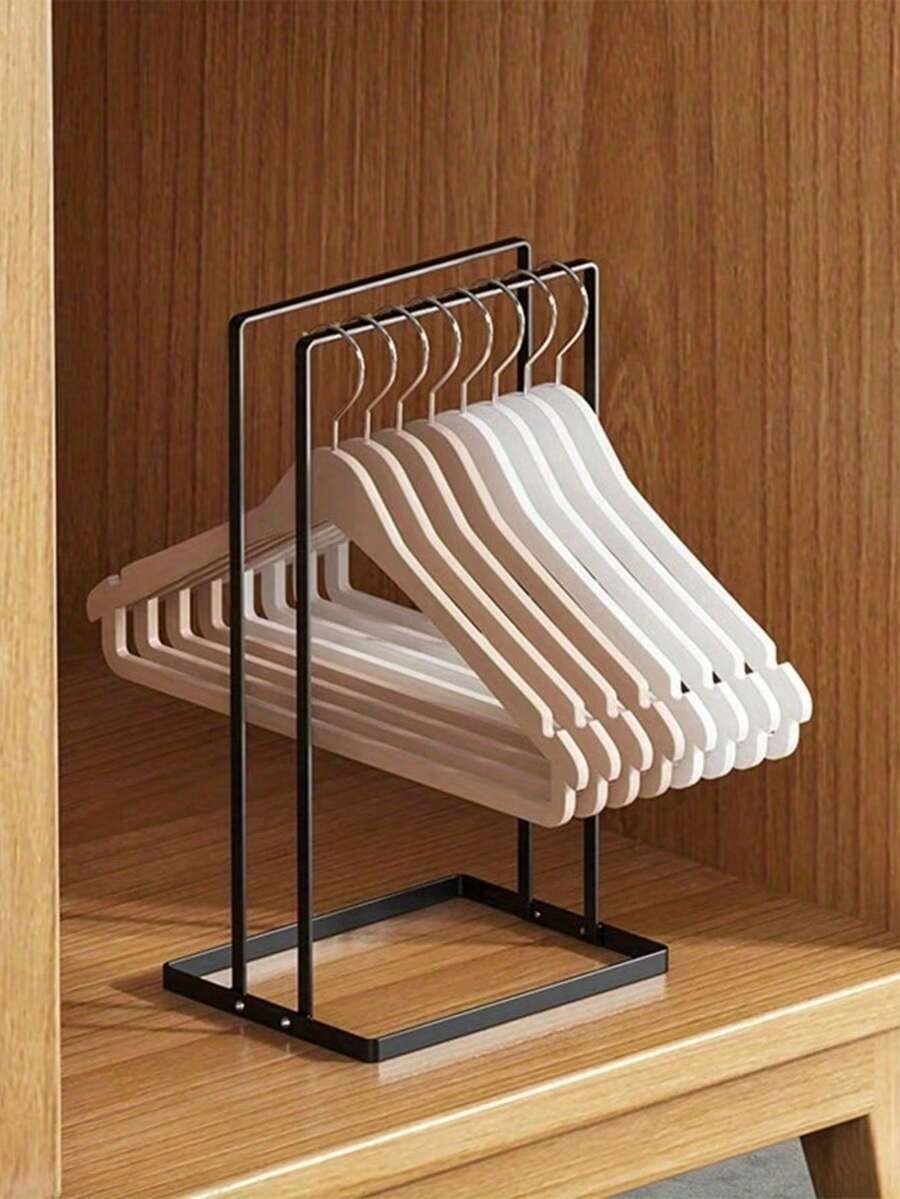 Space-Saving Large Capacity Stainless Steel Clothes Rack Storage Shelf, Detachable Heavy Duty Metal Storage Rack, Modern Vertical Standing Rack, Wall-Mounted, Easy Assembly, Suitable For Closet/Laundry Room/Bedroom, Fits Small Spaces And Home Decor - Multicolor - View 1
