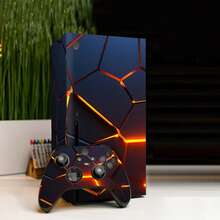 1 Set Printed Pattern Game Console Skin Sticker For Xbox Series X, Anti-Slip Durable Scratch-Resistant Protective Personalized Creative Decorative Film - View 3
