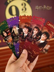 1 Paket Pembatas Buku Perpustakaan Bacaan Harry Potter, Seri Abadi Harry Potter, Malfoy, Hermione, Ron, Luna, Cedric Diggory, Pembatas Halaman Kartu Kertas, Hadiah Kreatif DIY untuk Siswa, Pembatas Buku Multifungsi dari Kertas, Perlengkapan Sekolah, Musim Kembali ke Sekolah - MultiWarna - View 2