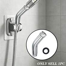 Curved Shower Arm Extension, G1/2" Universal Shower Head Extension, With Washer, Bathroom Accessory - Shower Head Accessories - View 2