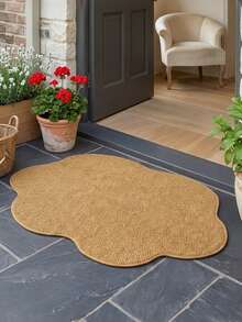 1pc Spring/Summer Best-Selling Solid Color Semi-Circle Wavy Shaped Rug, Bathroom Mat, Bathroom Carpet, Door Mat, Small Rug, Carpet, Small Rug, Floor Mat, Home Decor, Area Rug, Outdoor Mat, Home Decor, Area Carpet, Bedroom Carpet, Washable Carpet - Multicolor - View 8