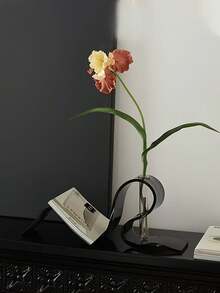 1pc Wavy Shaped Flower Vase, Ribbon Shaped Book Storage Rack, Decorative Storage, Home Decor Vase, Flower Pot, Creative Bookend, Minimalist Wavy Design, Suitable For Study, Office Desk, Living Room, Home Decor, Decorative Ornament, Other Storage Rack, Wedding, Dorm Storage - Multiple Styles - View 8