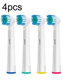 16 piezas/Set Cabezales de cepillo de repuesto, Adecuados para cepillos de dientes eléctricos, Blanco - Blanco - Ver 11