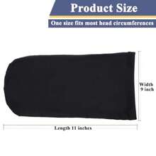 4 Pcs Dreadlock Stocking Caps For Men Spandex Dreadlock Cap Overnight Sleep Cap Elasticity Soft Lightweight Comfortable Sleeping Head Wrap Headwear For Men And Women - Black 4 Pcs - View 3
