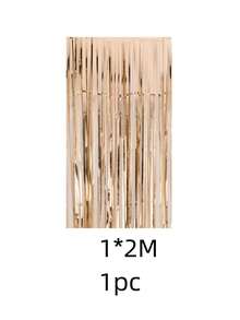 kumozawa 4件裝 100*200cm 香檳金亮片簾，亮面金屬設計，適用於攝影工作室道具、生日派對、新娘婚前派對、婚禮、任何節日裝飾、聖誕裝飾、背景、派對裝飾、活動造型、拍照亭道具、裝飾緞帶、耐用亮片、輕量布料、活動裝飾、背景簾、新娘婚前派對、母親節、畢業背景裝飾 - 香檳色 - 查看 6