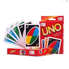 Mattel 1件經典原版 UNO 彩色數字卡牌遊戲，多色功能卡含跳過、反轉、抽牌規則，便攜互動桌面遊戲，適合家庭旅行、假期、朋友聚會、休閒之夜、派對娛樂（隨機款式） - 彩色 - 查看 2
