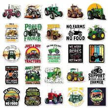 50pcs Tractor Stickers, Cute Cartoon Graffiti Vinyl Stickers, Suitable For Water Bottles, Laptops, Phones, Skateboards, Guitars, Luggage, Scrapbooks, Helmets, Party Supplies Decoration Gift - C - View 2