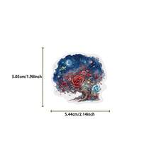 50pcs Fantasy Fairy Tale Transparent Sticker Set, Suitable For Plastic, Glass, Metal, And Irregularly Shaped Phone Cases, Laptops, Water Bottles, Scrapbooks, And Diaries - Unique Decorative Sticker Pack School Supplies - 1 Set - 50pcs - View 7