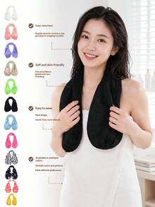 1pc Adjustable Halter Bath Towel Bra For Large Bust, Hands-Free Strapless Wrap Towel, Secure Snug Soft Quick-Dry Skin-Friendly Body Drying Towel, Suitable For Bathroom And Home, Bra Towel, Chest Towel, Tata Bath Towel Bra - Neck Towel - View 8