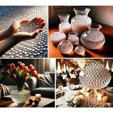 5000 peças/100000 peças Contas de Gel de Cristal, Adequadas para Enchimento de Vasos, Velas Flutuantes, Centros de Mesa de Casamento, Plantas e Decoração Doméstica, Presente Elegante de Decoração de Ação de Graças, Presente de Aniversário, Presente de Formatura, Decoração de Quarto, Para Vasos de Vidro - 1PC - Visão 3