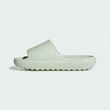 Adidas 春夏中性情侶時尚極簡運動休閒拖鞋 JQ7459 - 亞麻綠 - 查看 2