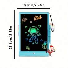 لوح كتابة LCD بألوان عقدة الفراشة 3 ألوان، لوح رسم للأطفال بخطوط ملونة متدرجة، حامل قلم جانبي، لوح رسم محمول خفيف جداً للاستخدام المنزلي والسفر للأطفال - متعدد الألوان - مشاهدة 11