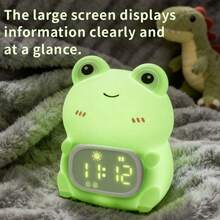 LED Modern Multifunctional Digital Alarm Clock With Adjustable Brightness Ambient Light And Timer, 12/24 Hour Display, Dual Alarm And Countdown Function - Cartoon Anime Design, Suitable For Bedroom And Living Room Decoration, Bedroom Alarm Clock Gift, Bedroom Decor, Home Decor Alarm Clock - Alarm Clock Lamp - View 5