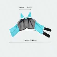 Thickened Breathable Windproof Horse Mask, Full Coverage Design, Effectively Prevents Flying Insects And Dust, Specialized Eye Protection Equipment For Outdoor Pastures, Windproof And Sun Protection, Soft Mesh Fabric Comfortable And Breathable, Suitable For Various Horse Sizes, Multi-Functional Protective Gear For Equestrian Competitions, Daily Care And Long-Distance Transport. - Multicolor - View 8