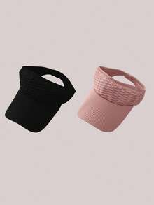 1/2/3Pcs Unisex Adjustable Sun Visor Hat, Casual Multifunctional Breathable Sun Protection Cap, Suitable For Daily Wear, Fashion & Versatile - Multicolor - View 26
