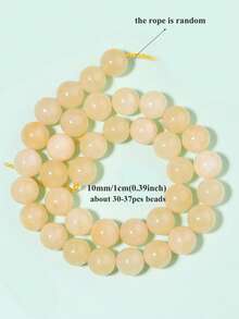 天然藍瑪瑙圓形寶石珠 6/8/10mm，適用於珠寶製作 DIY 手鍊、項鍊配件 - 彩色 - 查看 18