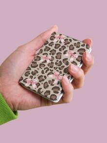 1 pezzo Specchio da toeletta portatile serie Y2K, specchio a mano pieghevole leggero e ultra sottile, in pelle PU durevole, adatto a tutte le persone e per molteplici occasioni, specchio da tasca rettangolare con stampa di leopardo cartone animato, stella marina, conchiglia, fiocco e motivo a stella, raffinato e delicato, struttura pieghevole, durevole e affidabile, resistente alle cadute, comodo da trasportare, specchio da trucco portatile con coperchio ribaltabile a 180°, multifunzionale - Multicolore - Visualizzare 6