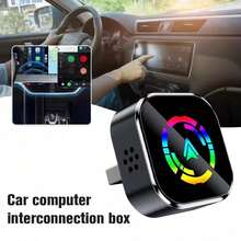 Adaptor CarPlay & Android Auto Berkabel ke Nirkabel 2026, Konverter Mobil 2-in-1 USB/Tipe-C Plug & Play, Koneksi Stabil Latensi Rendah, Aksesori Auto-Connect Ringkas, Kompatibel dengan Perangkat iOS 10+ dan Android - A - View 5