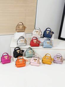 CHARM INFINITE Dompet Koin Gantungan Kunci Kubah Mini, Tas Penyimpanan Earphone Kulit PU dengan Kunci dan Rumbai, Tas Penyimpanan Portabel Wanita, Aksesori Gantungan Tas yang Lucu - MultiWarna - View 2