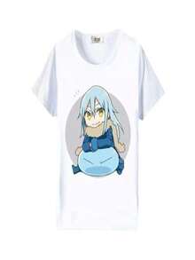 About Me, Reincarnated As A Slime T-Shirt, Short-Sleeved Shirt - Black - View 1