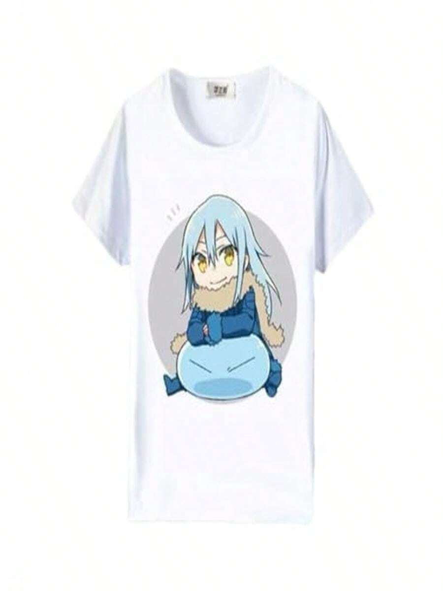 About Me, Reincarnated As A Slime T-Shirt, Short-Sleeved Shirt - Black - View 1
