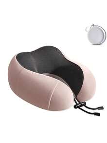 1/2pcs U-Shaped Memory Foam Neck Pillow, Multiple Options, Portable Travel Nap Pillow, Slow Rebound Neck Pillow, Office Nap Essential, Airplane Travel Neck Pillow, Detachable Machine Washable, With Storage Bag, Neck Support, Slow Rebound Support Travel Pillow - Multicolor - View 8